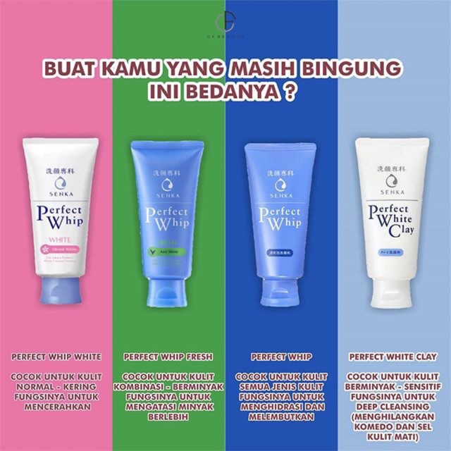 SENKA Perfect Whip Facial Foam 50gr 100gr 120gr BPOM ORIGINAL / Sabun Pencuci Muka by AILIN