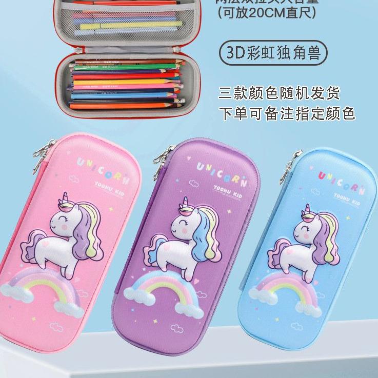 

Harga TERMURAAH.. Kotak Tempat Pensil Pena Anak 3D TK SD Jerapah Unicorn Princes Astronot Mobil Dino