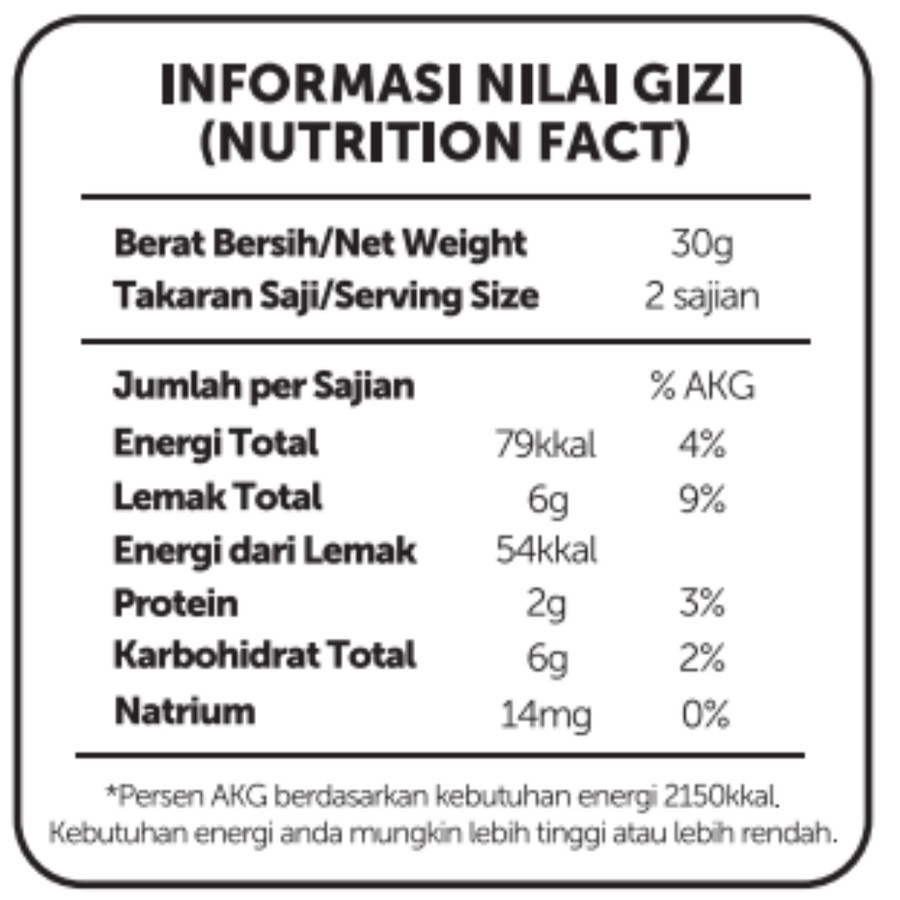 Almond Honey Butter - Almond Rasa Madu Butter 30gr