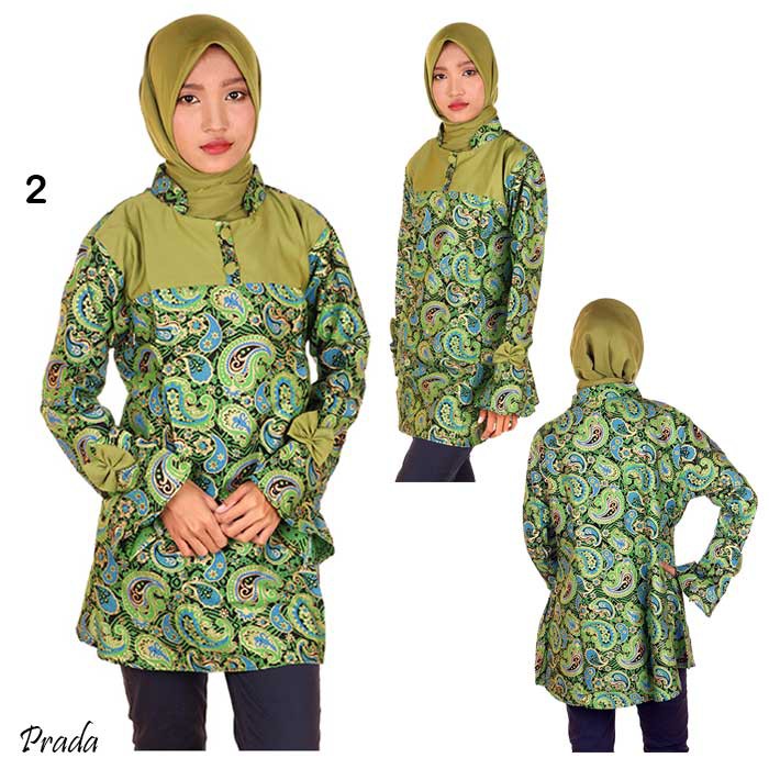 Blouse Batik Blus Kerja Wanita Amoeba Prodo