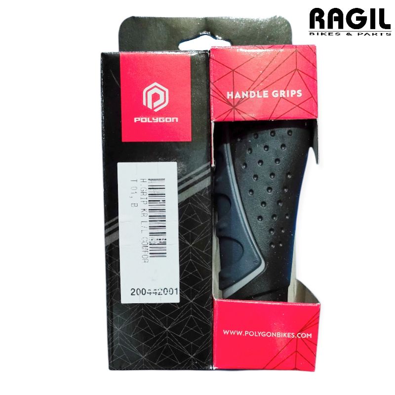 HANFAT SEPEDA POLYGON GOLOK ERGONOMIS HANDGRIP KARET STANG HAND GRIP HANPAT HANDLE GRIPS SEPEDA LIPA