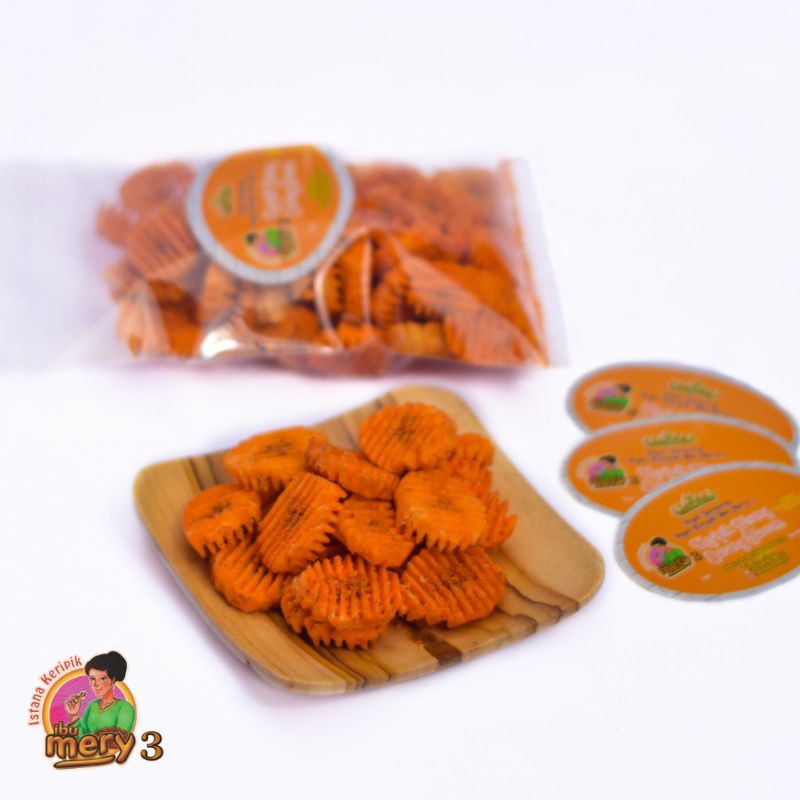 

Keripik Pisang Sarang Tawon oven rasa rendang balado (non minyak)
