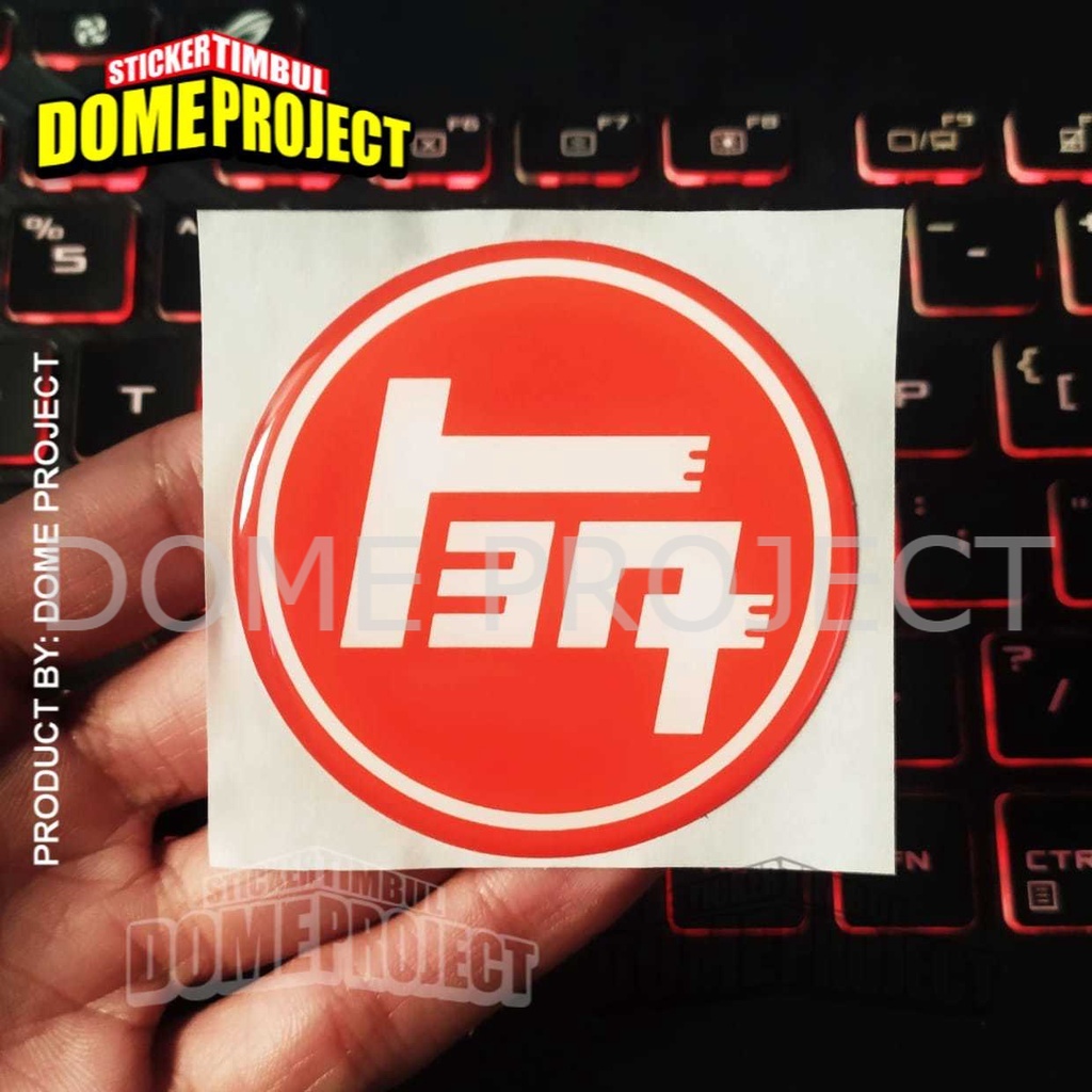 [PROMO BUY 3 GET 1] TOYOPET TOYOTA JAPAN MERAH EMBLEM VELG MOBIL STIKER TUTUP DOP MOBIL TIMBUL LENTUR UKURAN 58MM