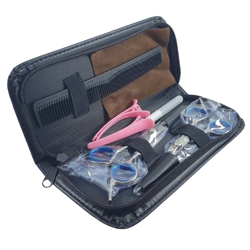 Gunting Rambut 1 Set Sasak Lurus Zig Zag Biutte.co Stainless Steel Sisir Grooming Trimming Salon Profesional Penipis Zik Zak Gerigi Flat