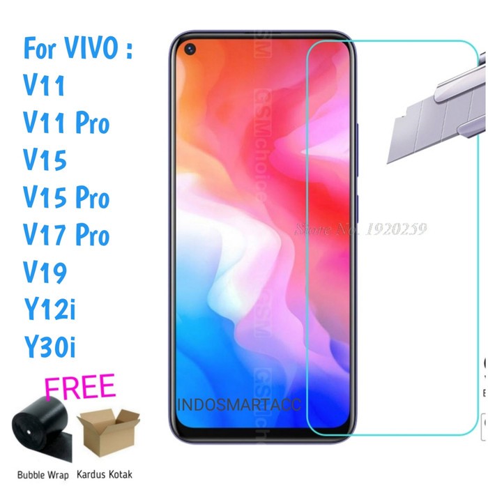 VIVO V19/V17 PRO/V15/V15 PRO/V11i/V11 PRO/V9/V7/V7+/V5/V5+ TEMPERED GLASS BENING, ANTI GORES KACA