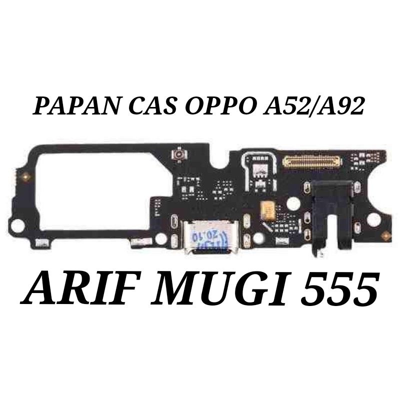 Flexible Board Papan Cas Konektor Charger Oppo A92 2020/A52 2020 Plug in Mic Original