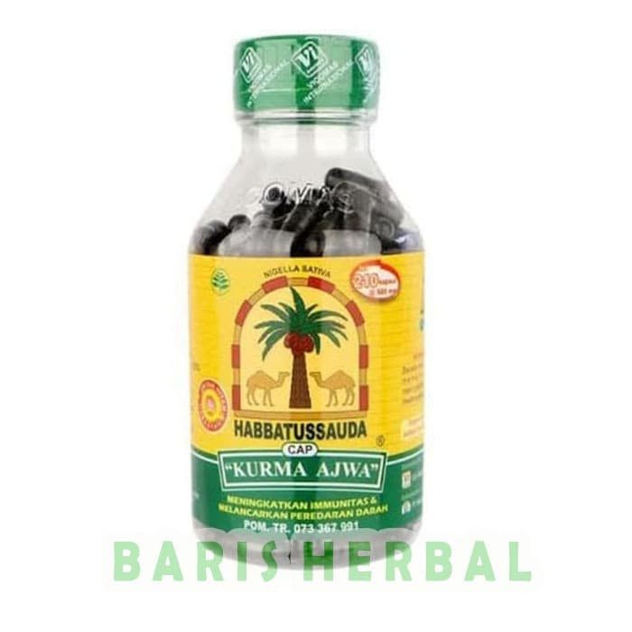 

Habbatussauda Kurma Ajwa Jintan Hitam 210 Kapsul ORIGINAL