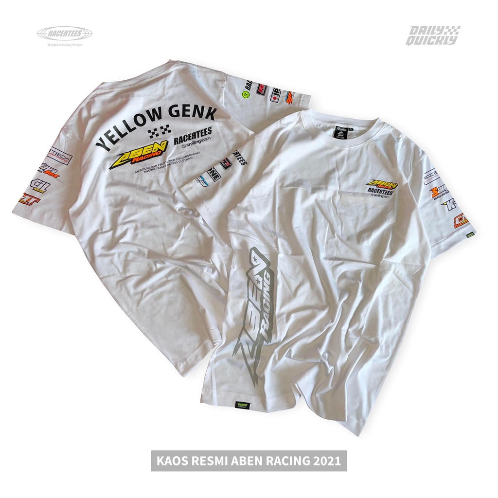 [HOT] ABEN RACING 2021 x Racertees #6 White