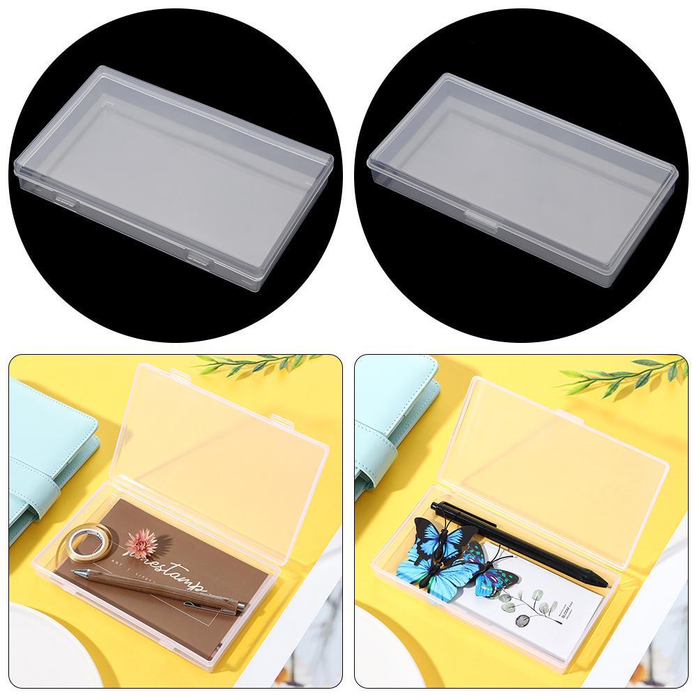 Chookyy Desktop Organizer Transparan Perlengkapan Kantor Meja Storage Box Kotak Pensil