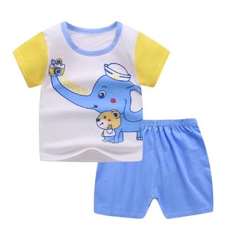 SETELAN ANAK IMPORT 1-5 TAHUN HIGH QUALITY/ SETELAN ANAK MURAH / SETELAN BAYI IMPORT FASHION GAJAH KAMERA