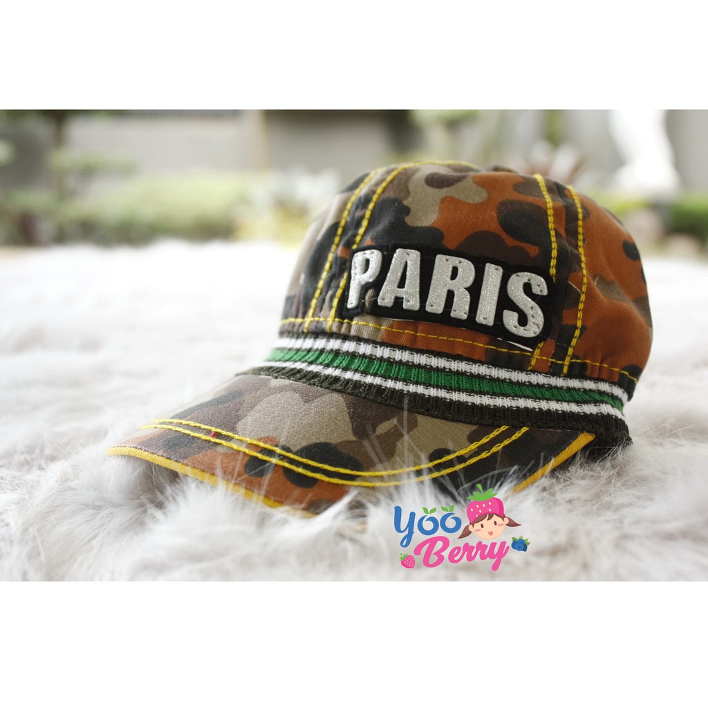 YooBerry Topi Bayi &amp; Balita Komando City Army Ripped Berry Mart