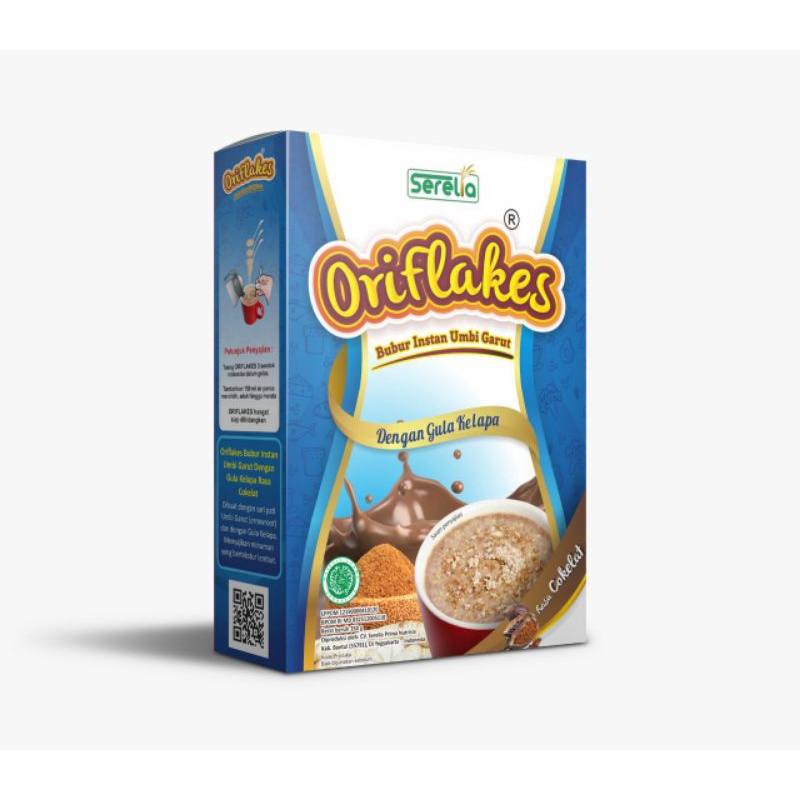 

ORIFLAKES SLIM 350gr - SEREAL UMBI GARUT - DIET SEHAT