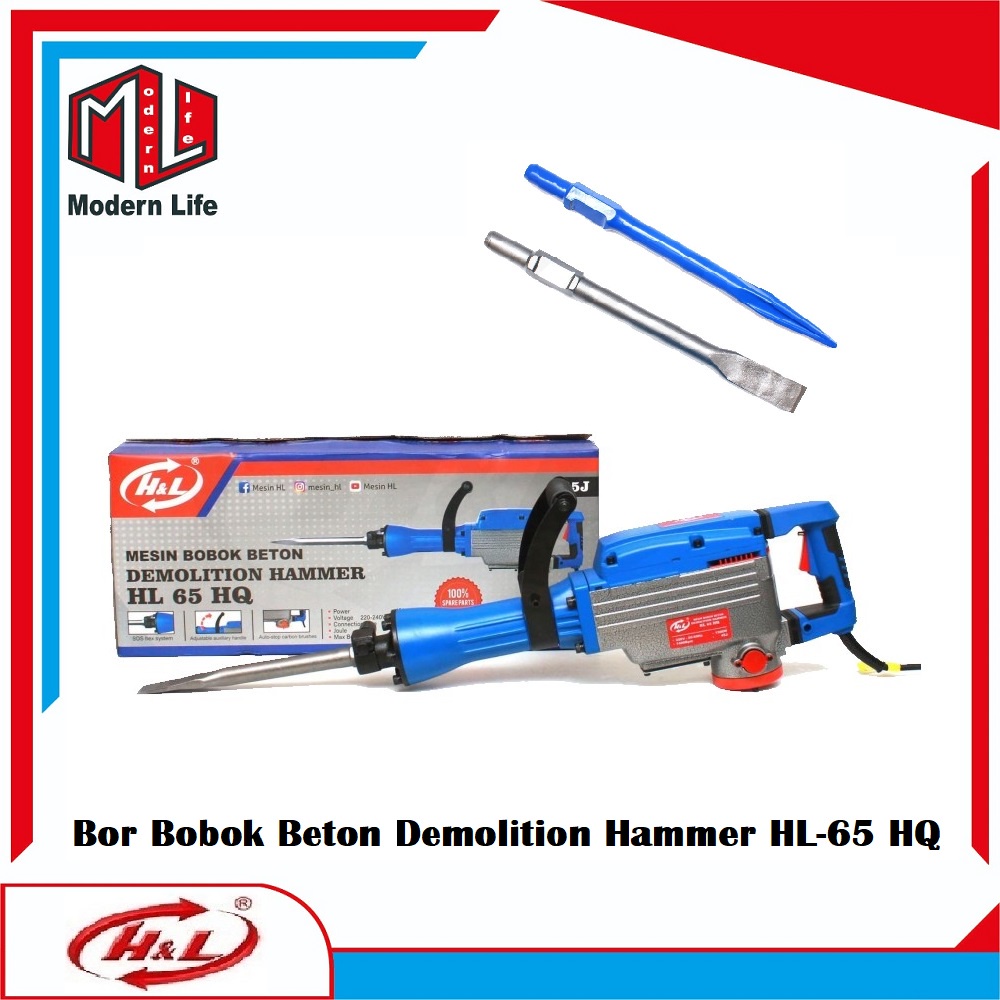 HL-65 Mesin Bor Bobok Beton Jalanan / Demolition Hammer HL 65 HQ