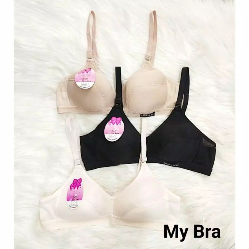 Sport Bra Pakaian Dalam Wanita High Quality Tanpa Kawat dan busa Merk Febby Guffy Dini Ke Ai