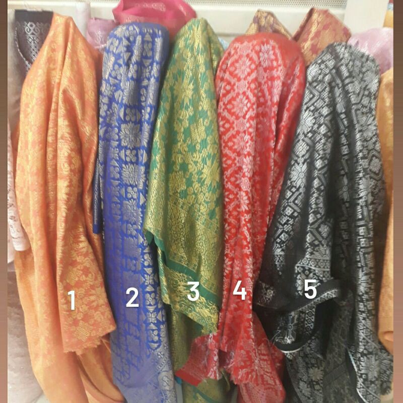 Bahan songket semi Palembang /Kain songket