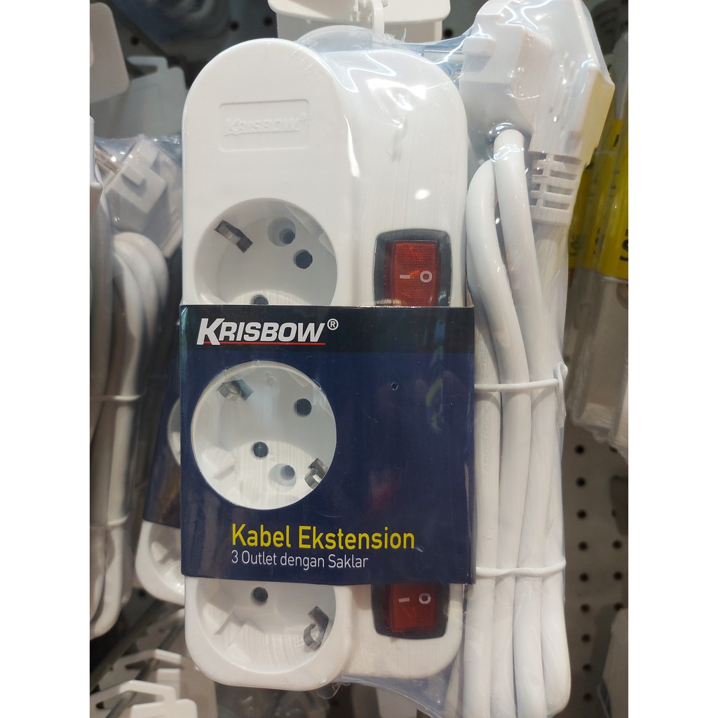 STOP KONTAK 3 SOCKET / EKTENSION SOCKET W/ ON/OFF / COLOKAN LISTRIK