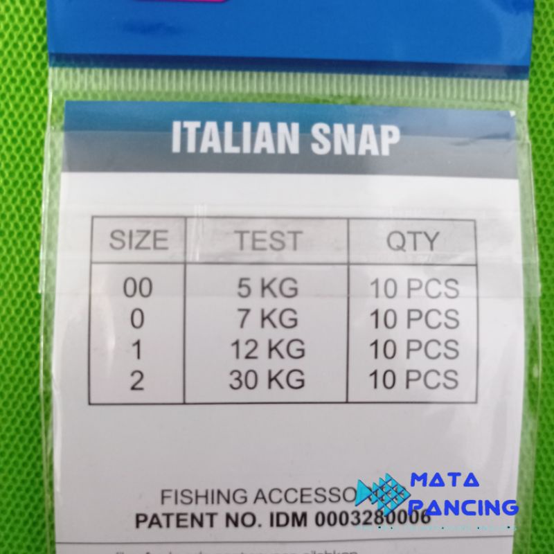 Stella nice snap italian snap black nickel double ring snap murah dan kuat kuat untuk casting dan pancing joran tegek lumut