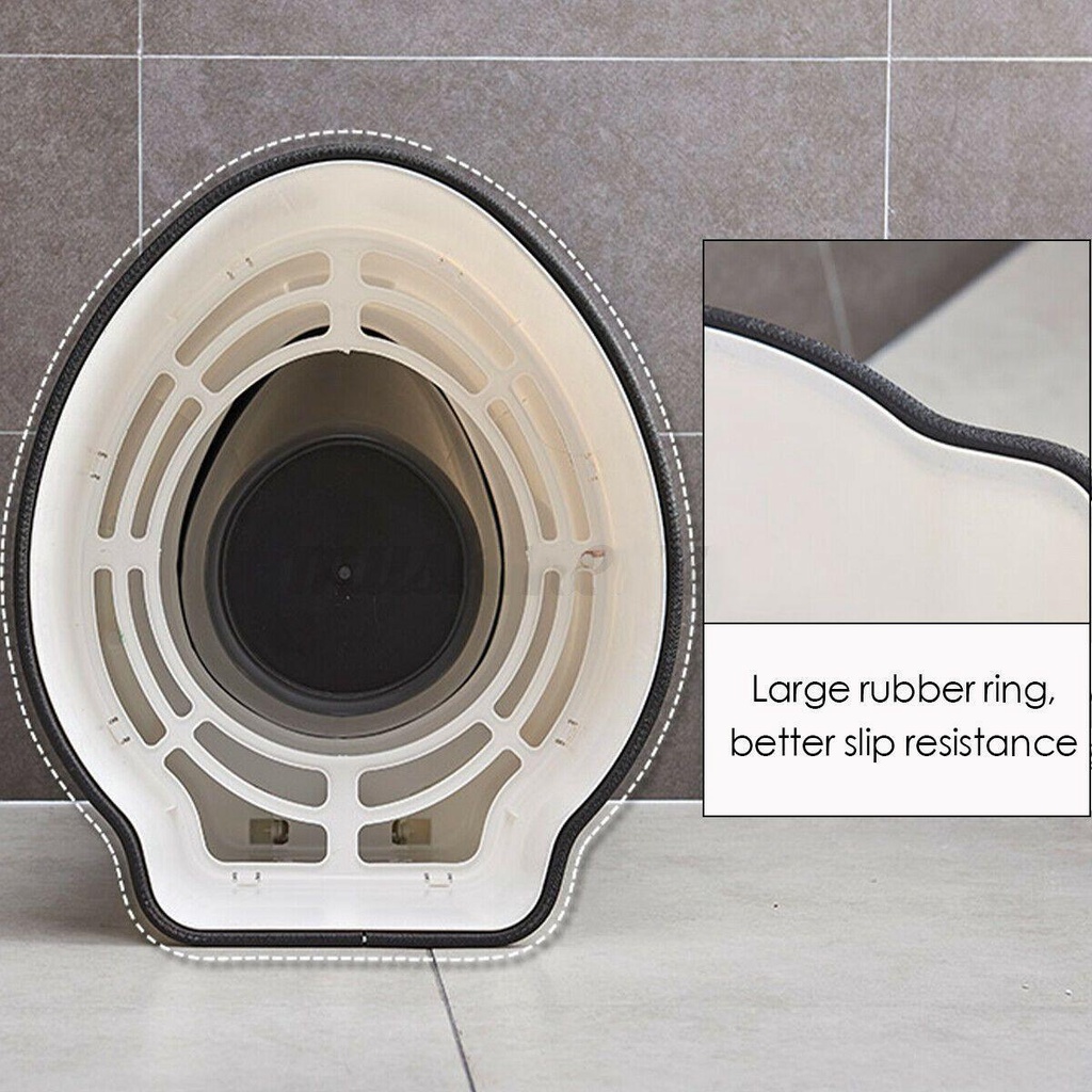 Chookyy Toilet Portable Hamil Commode Camping Dengan Holder Roll Kertas