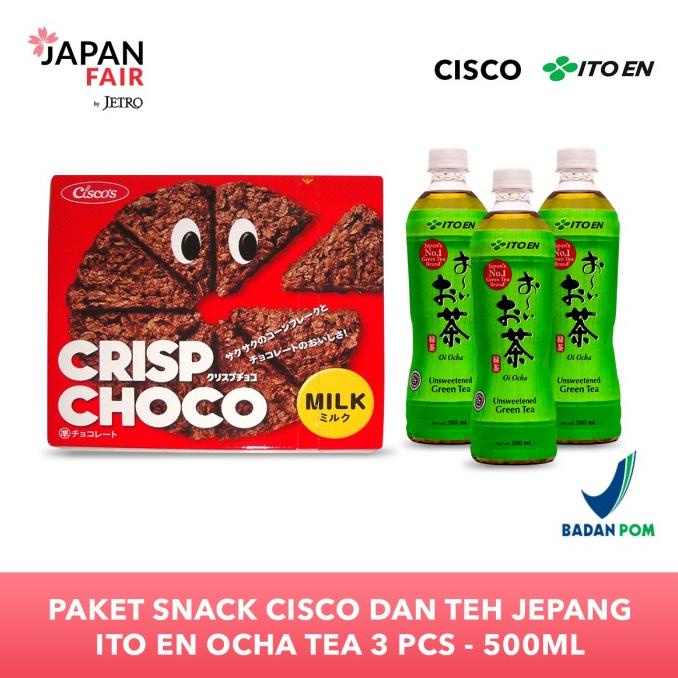 

Paket Snack Cisco dan Teh Jepang ITO EN Ocha Tea 3 pcs - 500ml