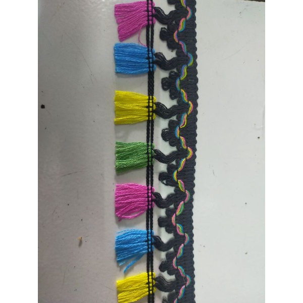 renda rumbai/Tasel lebar 5cm meteran