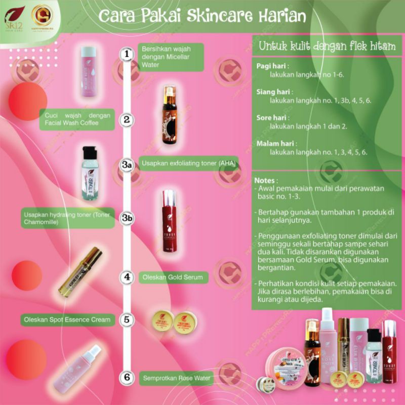 PAKET KOMPLIT CERAH MERONA UNTUK FLEK HITAM / BEKAS JERAWAT / SKINCARE RUTIN / SKINCARE PERAWATAN WAJAH / Paket perawatan wajah original / premium / berkualitas / termurah / terbaik / bagus / bpom / saudagarsr12