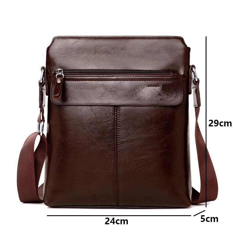 tas selendang pria asli kulit sapi 100% original