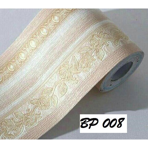 Premium wall border sticker wallpaper dinding list timbul texture 08