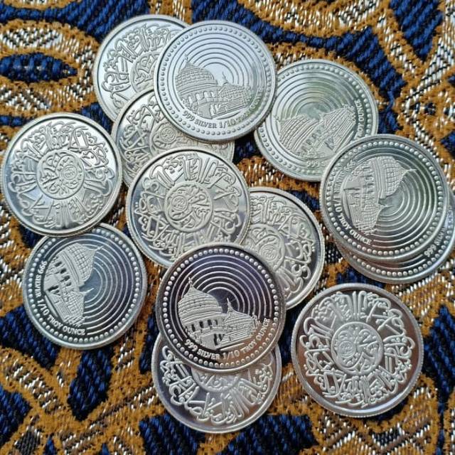 Dirham Shalawat 1/10 Troy Ounce Sala Workshop Koin Silver 999