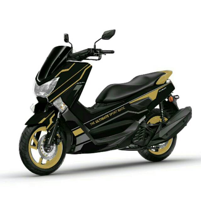 DECAL NMAX HITAM GARISAN GOLD THE ULTIMATE