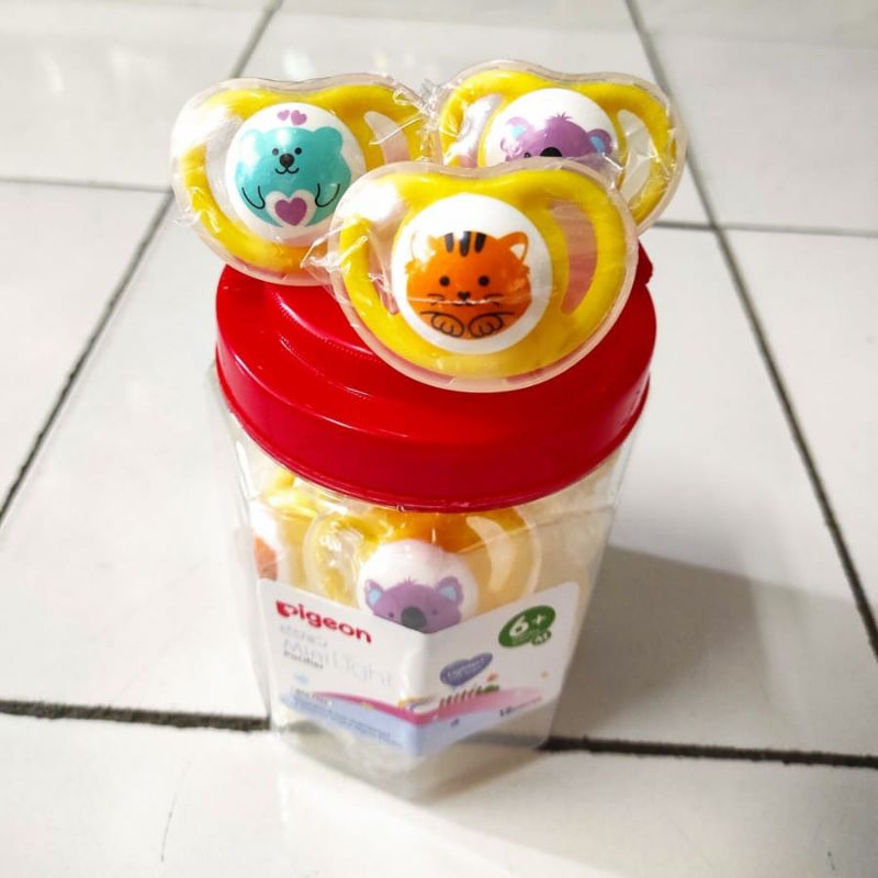 Ecer Empeng Pigeon Minilight Pacifier 6+ baby soother empeng bayi murah usia 6-12 bulan kompeng dot bayi