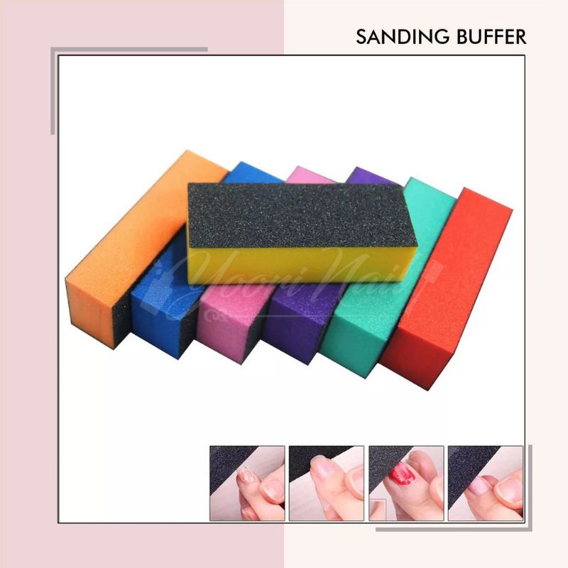 Sanding buffer buffer block buffer kasar 4 sisi buffing nail art