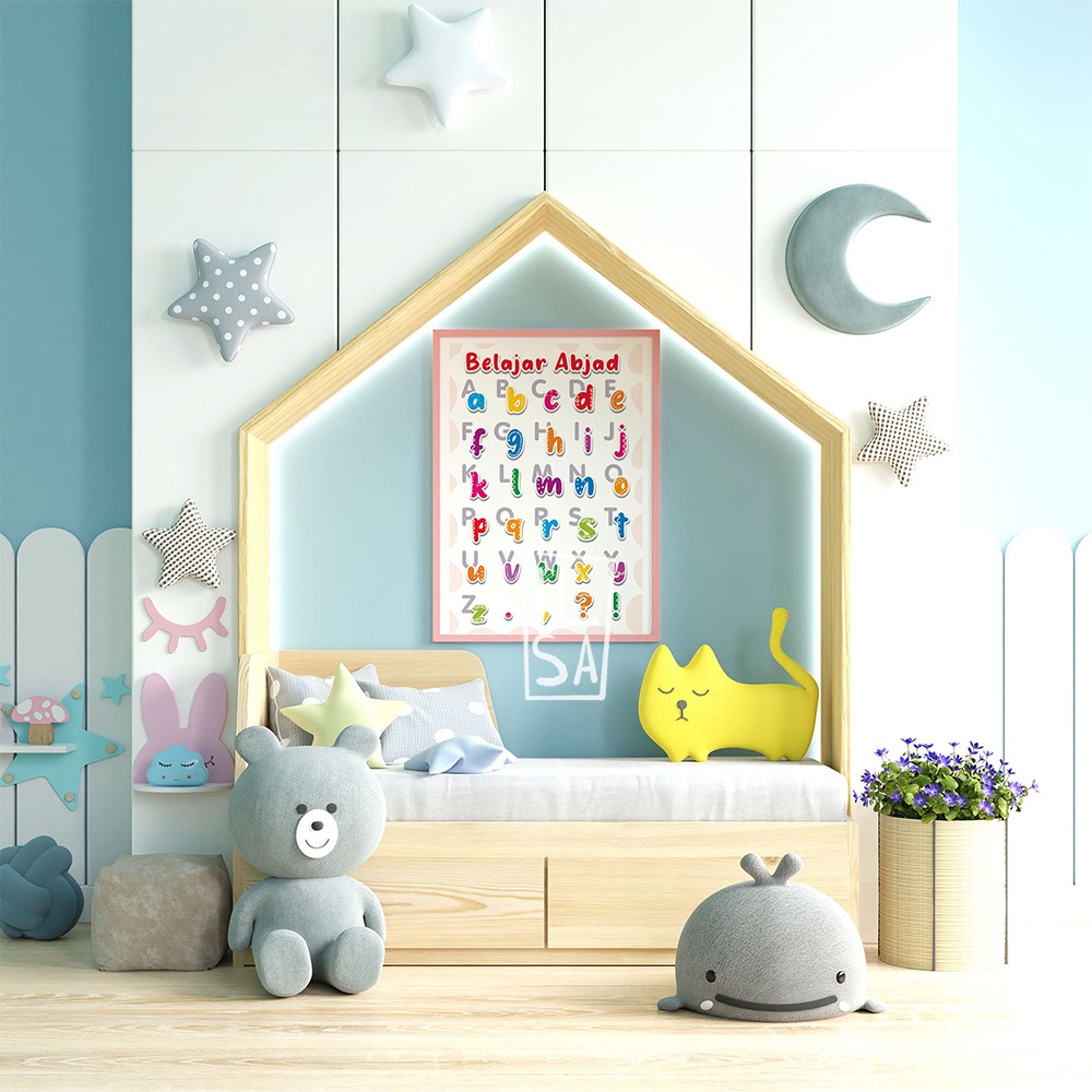 POSTER ABJAD POSTER ALPHABET KEKINIAN