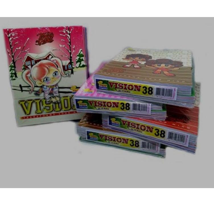 

Top Produk.. buku tulis vision 38 lembar Murah 1 pack isi 10 buku