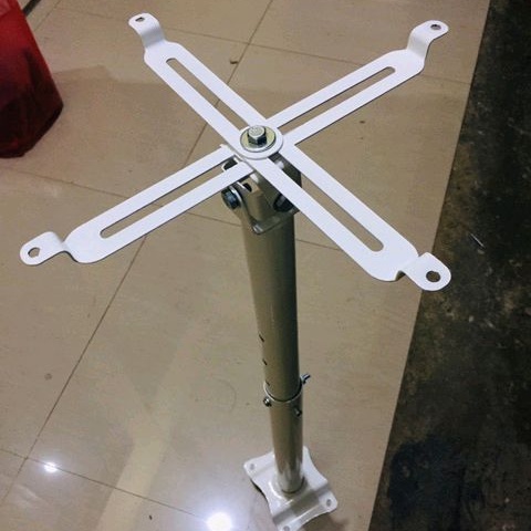 Bracket ceiling plafon Projektor poyektor gantung adjustable 1 meter - 2 meter Hitam putih