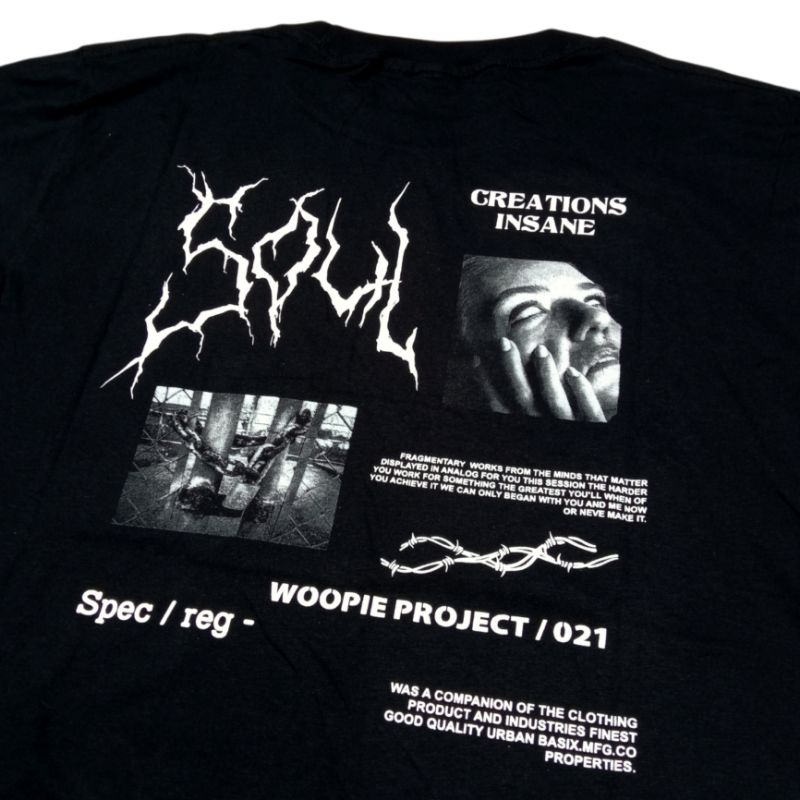 Kaos WOOPIE PROJECT Original Kaos Distro Pria Kaos Pria Kaos Distro Original