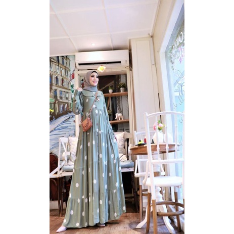 Amena 25 ORI glz, dress Polka