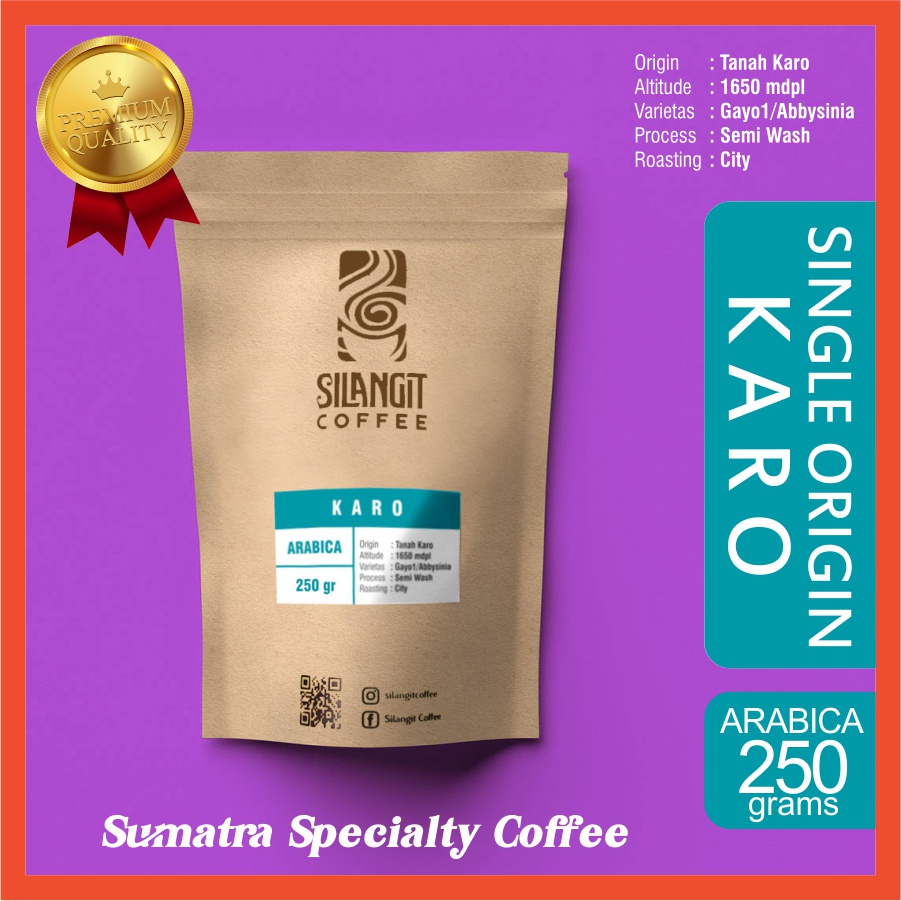 

ARABICA KARO Grade#1 Bubuk 250gr by Silangit Coffee