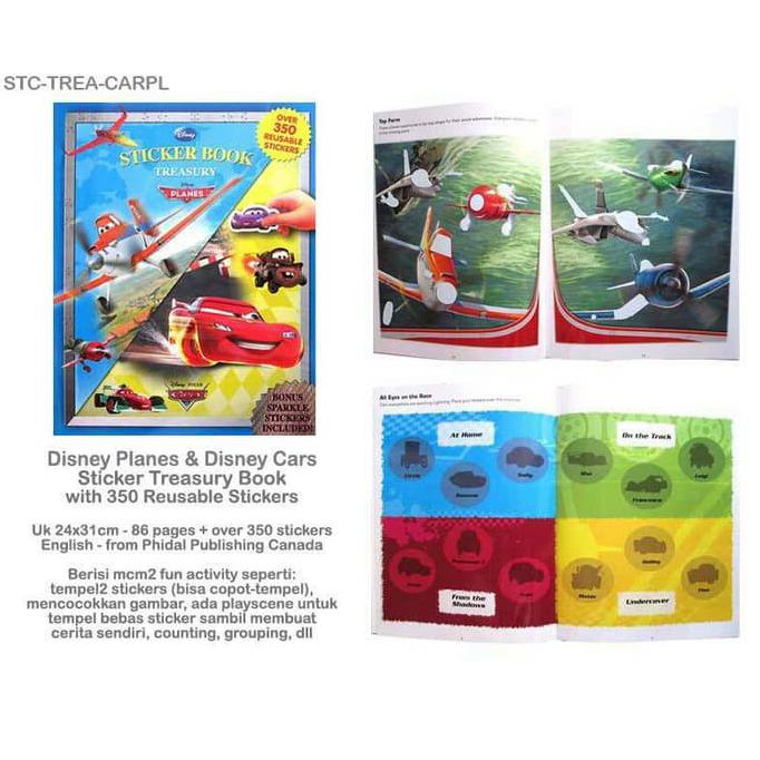 

Buku Stiker - Sticker Book Treasury Disney Pixar Planes & Disney Cars