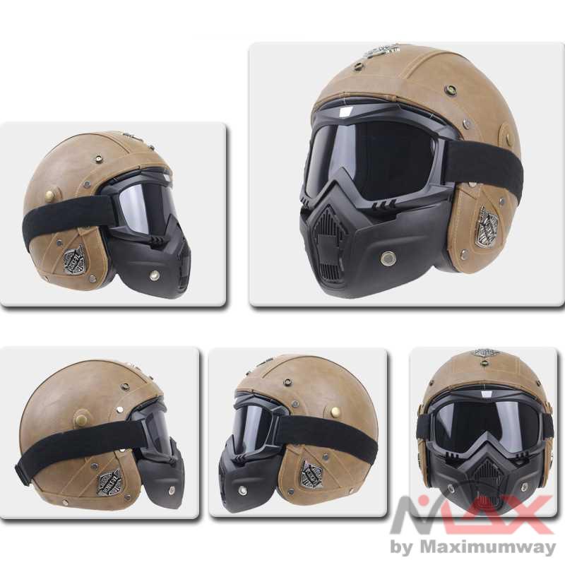 Motor sepada cross country anti batu kerikil debu Retro Windproof Kacamata Goggles Mask