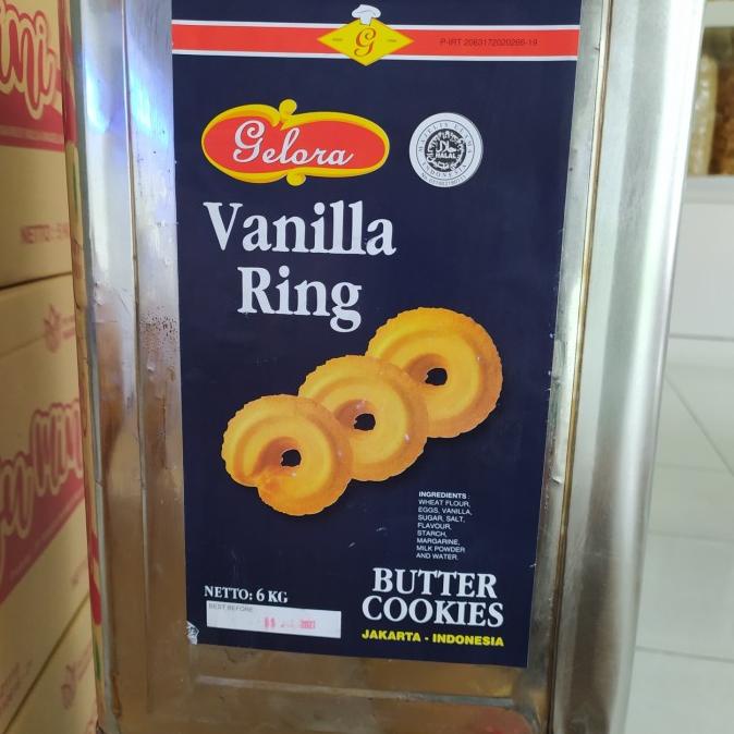 

BISKUIT VANILA RING 1 KALENG 6 KG TERLARIS TERMURAH ---Terbaru---