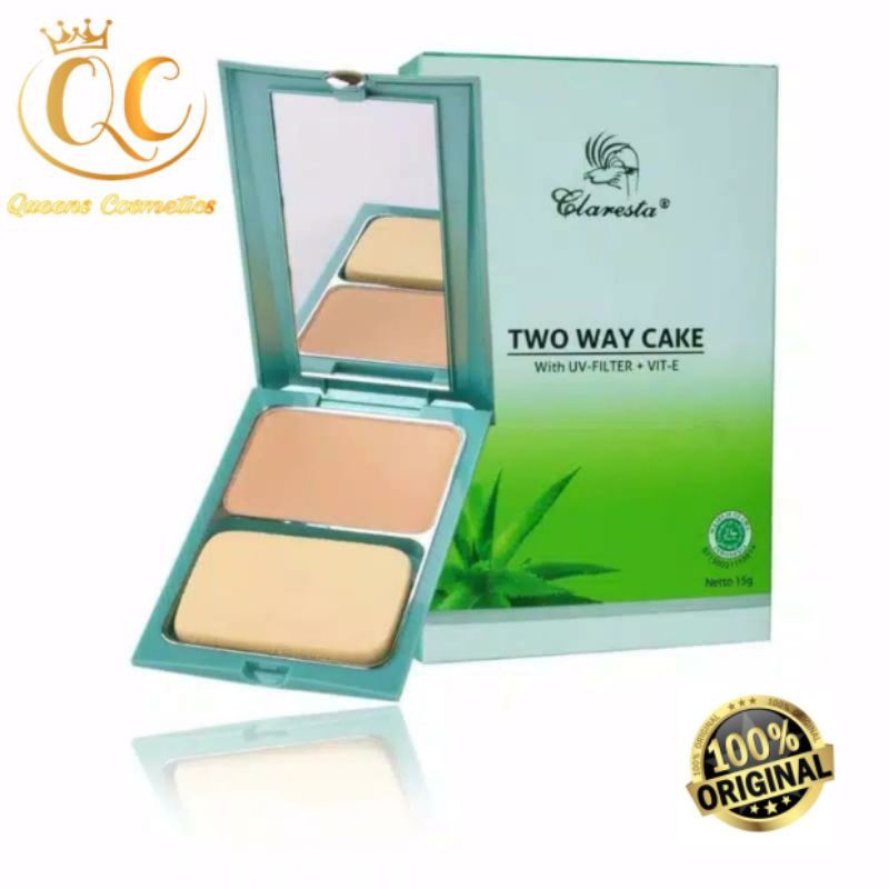 CLARESTA Bedak Two Way Cake /Reffil Bedak TWC ~ Original 100%