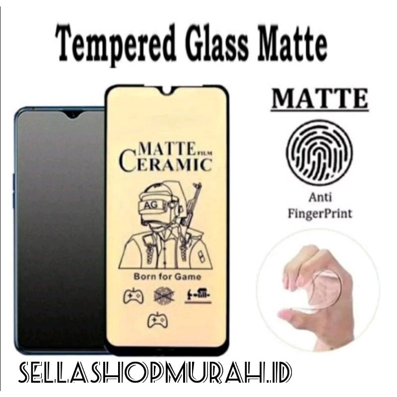 VIVO Y20/Y20i TEMPERED GLASS MATE CERAMICS FLIM ANTI PECAH ANTI MINYAK (BY TA)