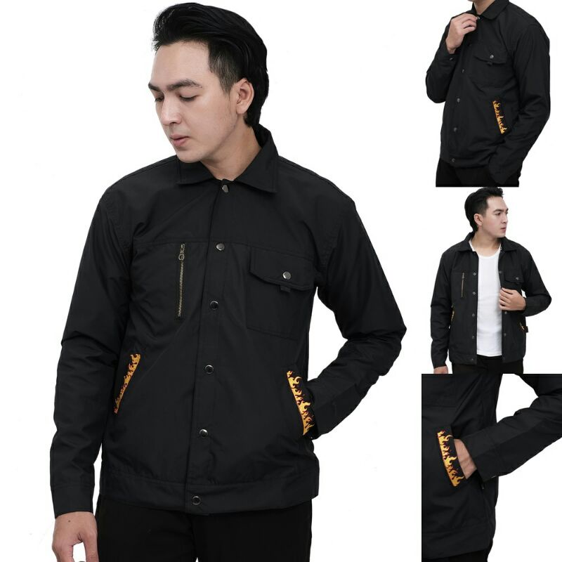 Tizzly jaket trucker casual flame