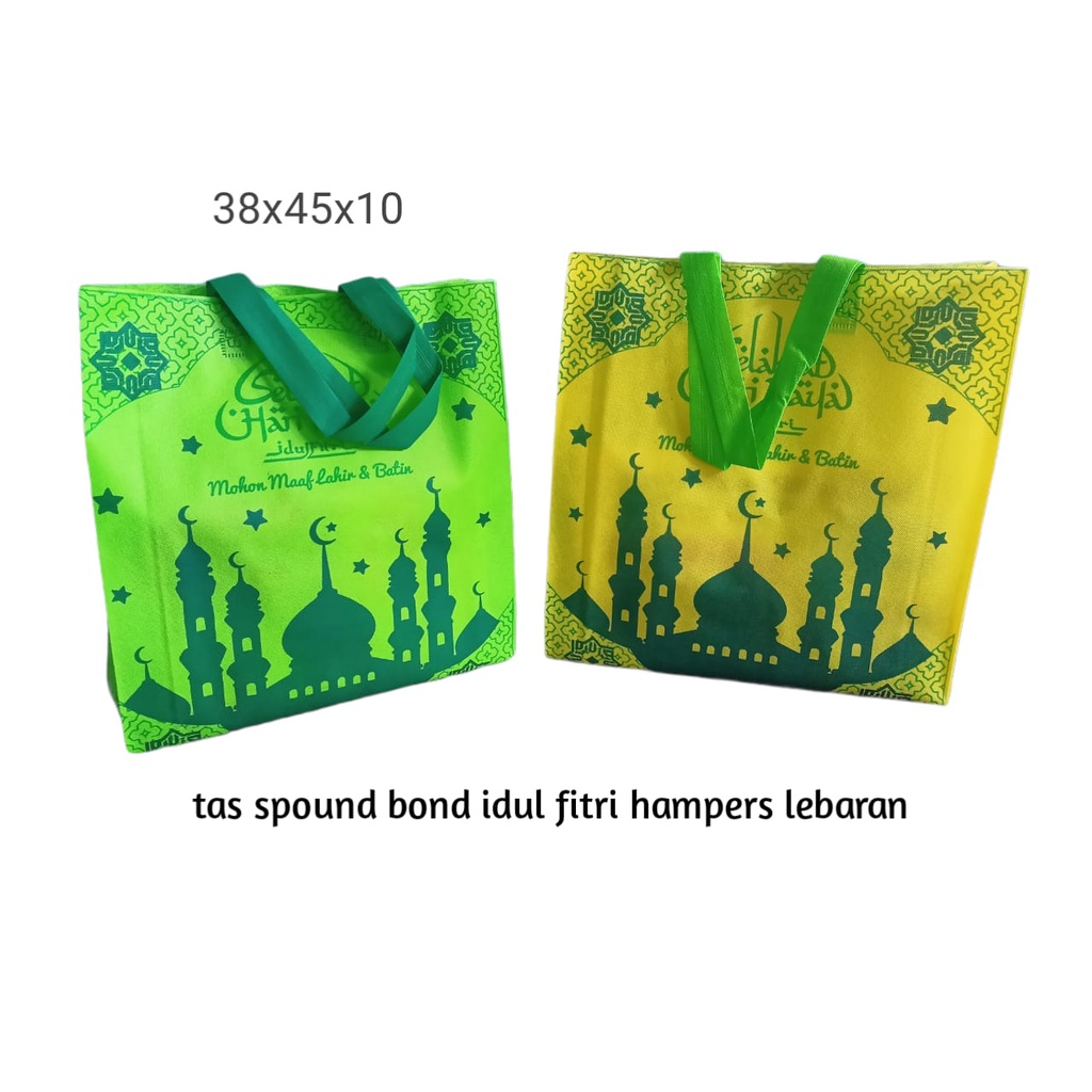 Tas spunbond 38x45x10/tas goodie bag ramadhan/Tas pesta murah/tas sembako/idul fitri ramadhan