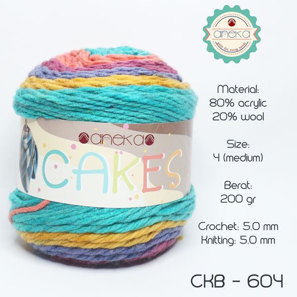 BENANG ANEKA CAKE / CAKES YARN - 604