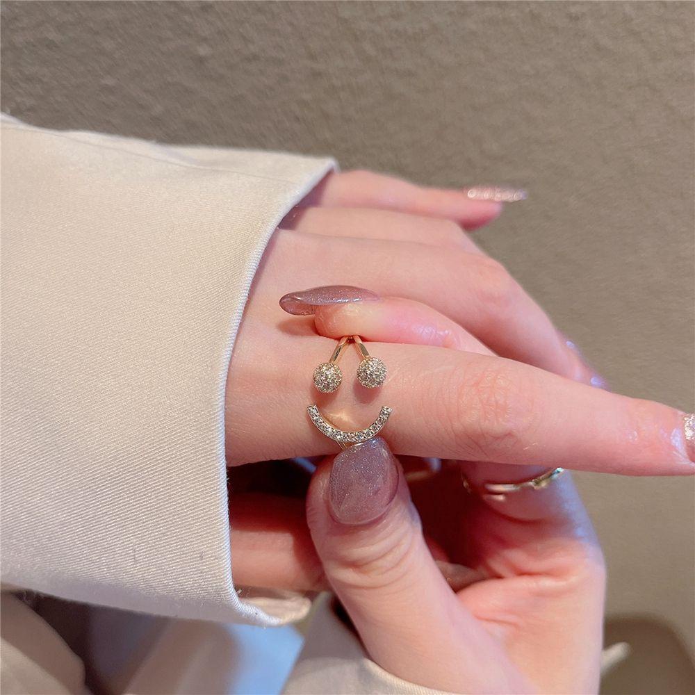 Mxbeauty Pembukaan Cincin Adjustable Kepribadian Trendi Geometri Bunga Tembaga Lebar Cincin Jari Perempuan