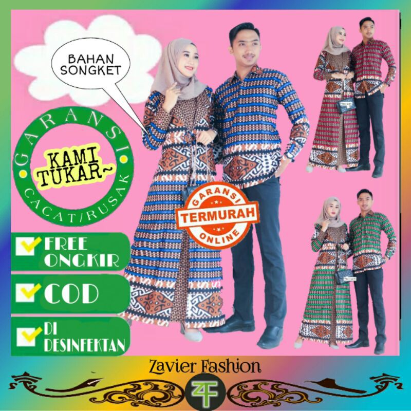 GAMIS BATIK JAZZY MOTIF TENUN SONGKET TRIBAL BIG SIZE JUMBO XXL LD 110 KERJA KANTOR BATIK MURAH