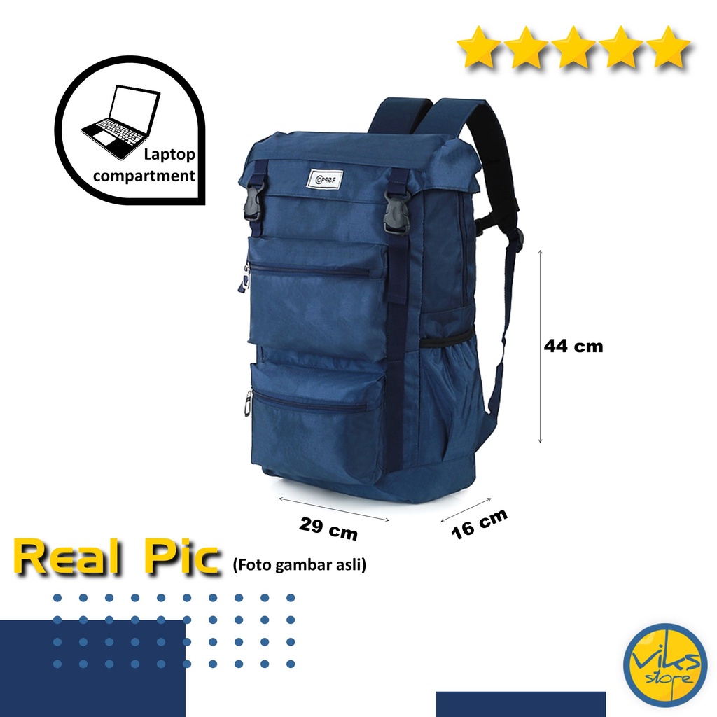 Tas Gunung Hiking Backpack Adventure Carrier 40L Semi Carrier - Tas Semi Keril Murah Original Kuat Ransel Traveling Backpacker