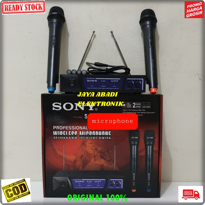 G468 SONY MIC WIRELESS MICROPHONE WIRELES PRO KARAOKE SEPASANG MIKROPHONE VOCAL VOKAL SUARA AUDIO SI