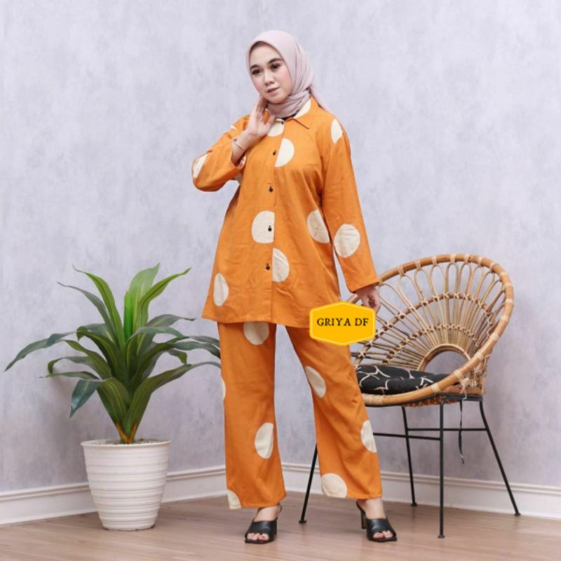 BISA COD SETELAN WANITA TERBARU RAYON PREMIUM MOTIF KANCING DEPAN BUSUI